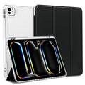 iPad Pro 13 (2024) Tech-Protect SmartCase Pen Tri-Fold Folio Case - Svart / Klar